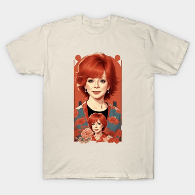 reba mcentire//vintage vektor 80s style v1 T-Shirt by girls store